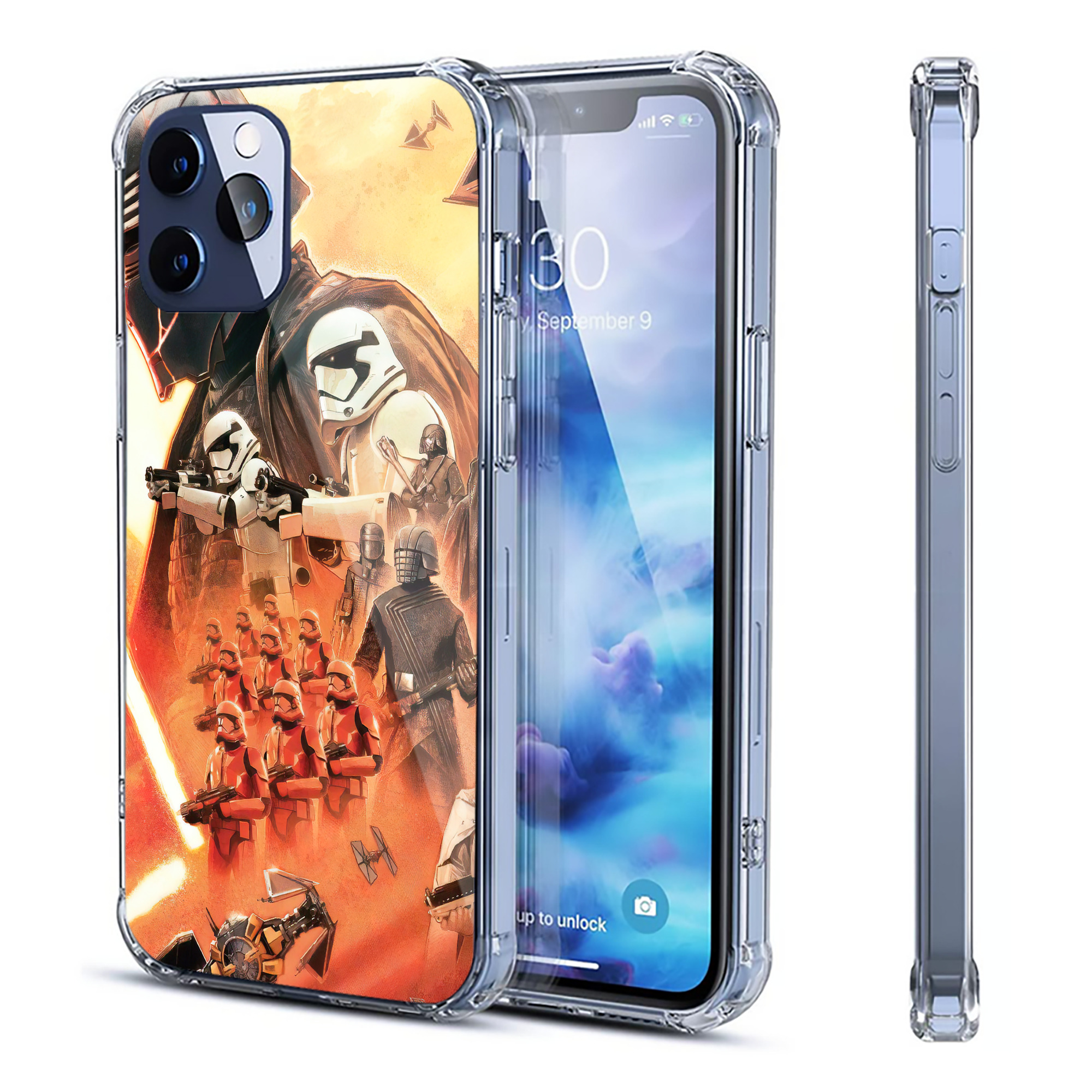 （画像用） スター・ウォーズ Star Wars 【iPhone 12シリーズ対応】透明スマホケース（クリアソフトケース）
